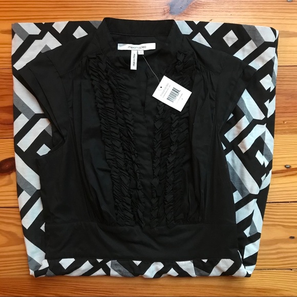 MaxandCleo Black White Ruffle Work Dress, NWT, 4 - Picture 16 of 16